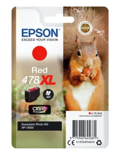 Epson Squirrel Singlepack Red 478XL Claria Photo HD Ink 2