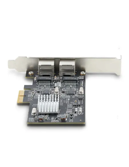StarTech.com Tarjeta PCI Express de Red Ethernet 2 Puertos NBASE-T 2,5G - NIC I225-V - Tarjeta de Red de 2 Puertos para