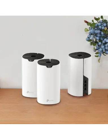 TP-Link Deco S7 (3-pack) Doble banda (2,4 GHz   5 GHz) Wi-Fi 5 (802.11ac) Blanco, Negro Interno