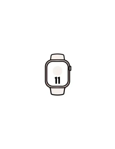 Apple Watch Series 11/ GPS/ Cellular/ 42mm/ Oro Rosa/ Correa Deportiva Rosa Rubor (S/M)
