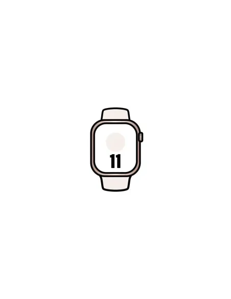 Apple Watch Series 11/ GPS/ Cellular/ 42mm/ Oro Rosa/ Correa Deportiva Rosa Rubor (S/M)