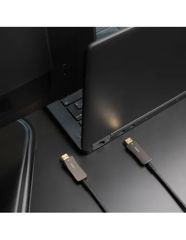 Nanocable Cable HDMI V2.1 AOC 8K@60Hz 4K@120Hz 48Gbps A M-A M, Negro, 40 m