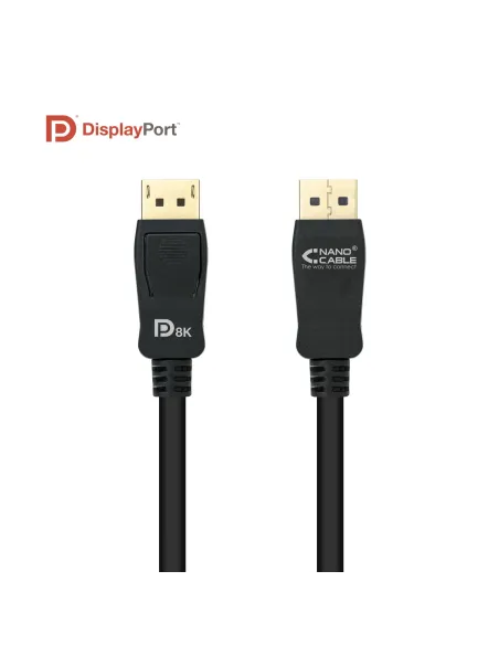 Nanocable 10.15.2502 cable DisplayPort 2 m Negro