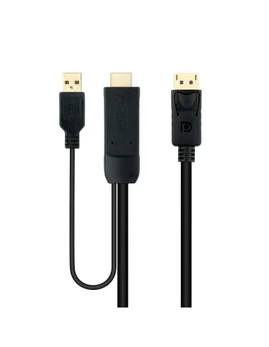 Nanocable Cable Conversor HDMI 2.0 a DisplayPort V1.2, 1.8 m, Negro