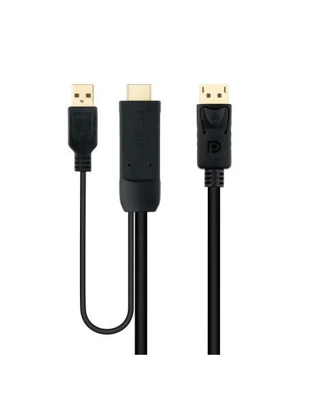 Nanocable Cable Conversor HDMI 2.0 a DisplayPort V1.2, 1.8 m, Negro