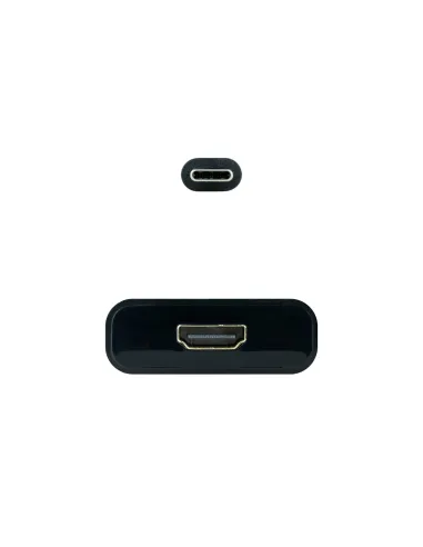 Nanocable Conversor USB-C a HDMI 4K, USB-C M-HDMI H, Negro, 15 cm