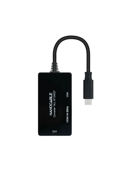 Nanocable 10.16.4301-ALL Adaptador gráfico USB 3840 x 2160 Pixeles Negro