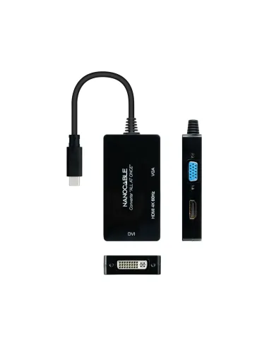 Nanocable 10.16.4301-ALL Adaptador gráfico USB 3840 x 2160 Pixeles Negro