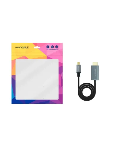 Nanocable Cable Conversor USB-C a HDMI 2.1 8K@60HZ 1.8m, Negro