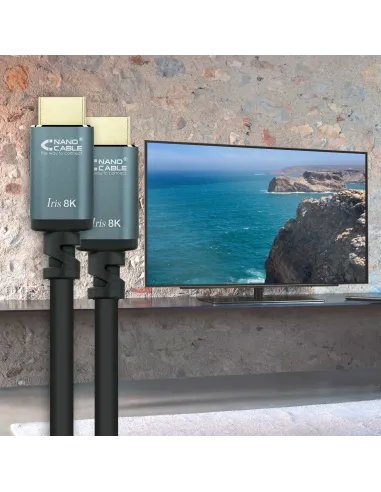 Nanocable Cable HDMI 2.1 IRIS 8K A M-A M, Negro, 5 Metros