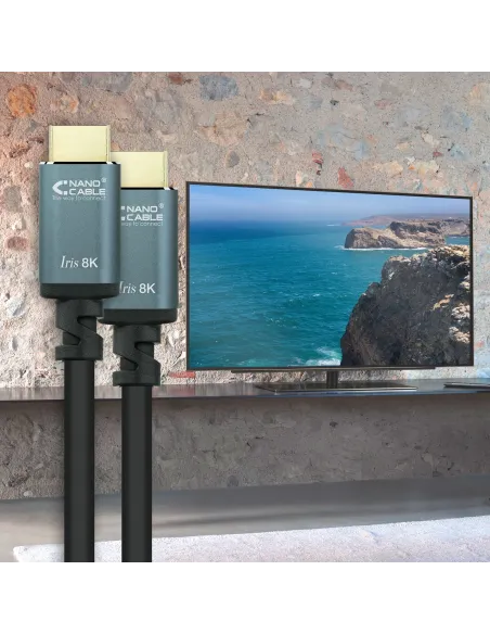 Nanocable Cable HDMI 2.1 IRIS 8K A M-A M, Negro, 10 Metros