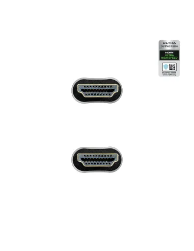 Nanocable Cable HDMI 2.1 Certificado ULTRA HIGH SPEED A M-A M, Negro, 1.5 m