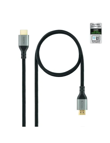 Nanocable Cable HDMI 2.1 Certificado ULTRA HIGH SPEED A M-A M, Negro, 2 m