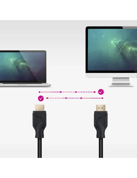 Nanocable Cable HDMI V2.1 8K@60Hz 48Gbps CCS, A M-A M, Negro, 1 m