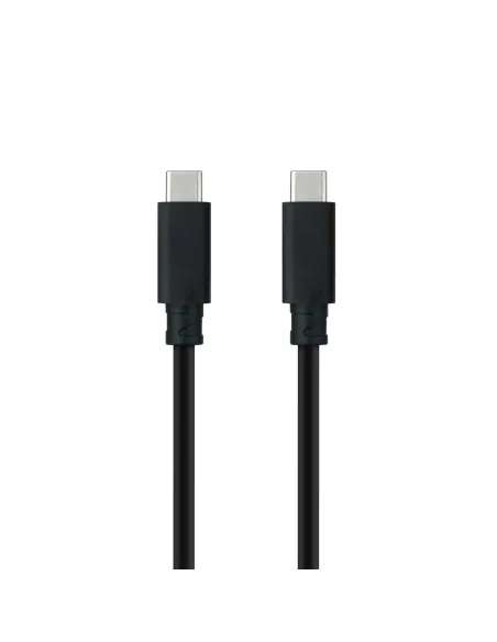 Nanocable Cable USB 3.1 Gen2 10Gbps 5A, 4K 60Hz, USB-C M-USB-C M, Negro, 0.5 m