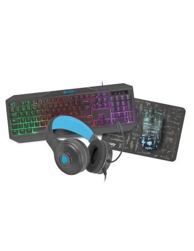 Teclado gaming 4 en 1 fury thunderstreak usb