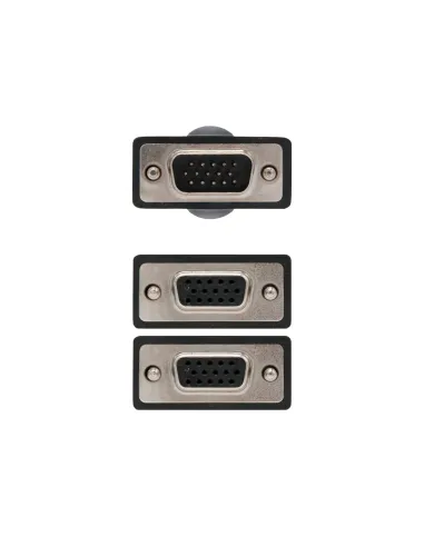 Nanocable CABLE BIFURCADOR SVGA HDB15 M-2xHDB15 H 45 CM