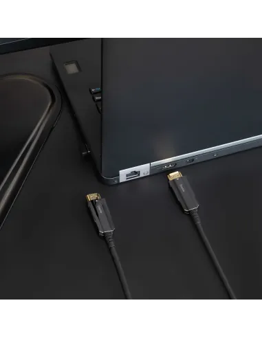 Nanocable Cable HDMI V2.0 AOC 4K@60Hz 18Gbps A M-A M, Negro, 15 m