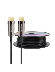 Nanocable Cable HDMI V2.0 AOC 4K@60Hz 18Gbps A M-A M, Negro, 30 m