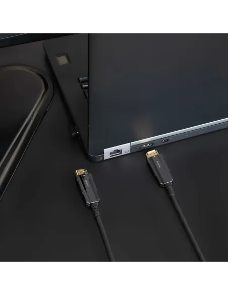 Nanocable Cable HDMI V2.0 AOC 4K@60Hz 18Gbps A M-A M, Negro, 40 m