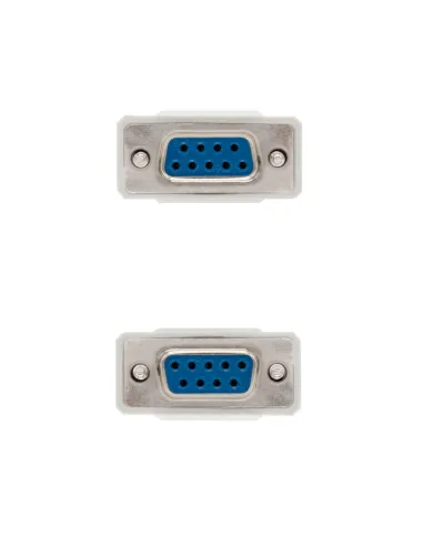 Nanocable CABLE SERIE NULL MODEM, DB9 H-DB9 H, 1.8 M