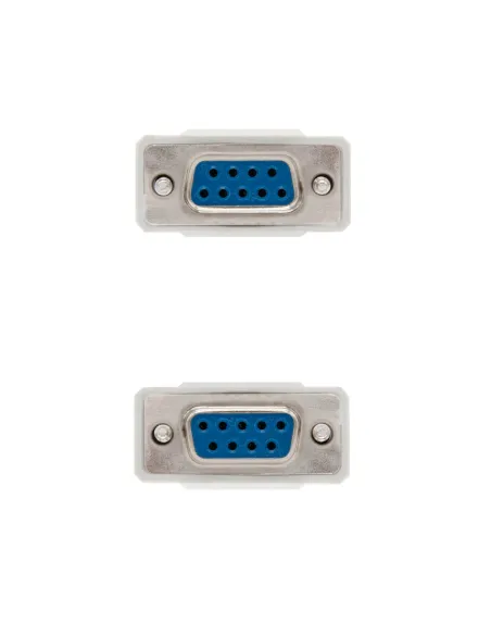 Nanocable CABLE SERIE NULL MODEM, DB9 H-DB9 H, 1.8 M