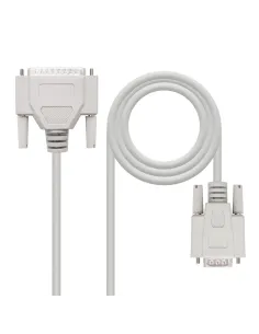 Nanocable CABLE SERIE NULL MODEM DB9 H-DB25 M 1.8 M