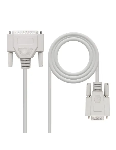 Nanocable CABLE SERIE NULL MODEM DB9 H-DB25 M 1.8 M