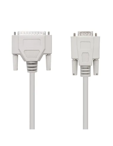 Nanocable CABLE SERIE NULL MODEM DB9 H-DB25 M 1.8 M