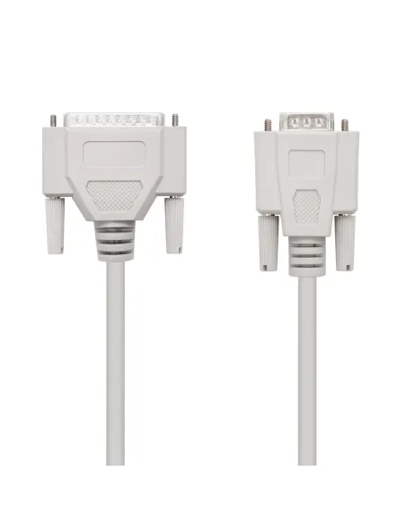 Nanocable CABLE SERIE NULL MODEM DB9 H-DB25 M 1.8 M