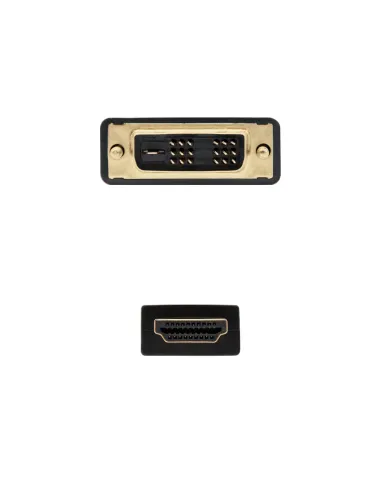 Nanocable HDMI - DVI, 3m HDMI tipo A (Estándar) Negro