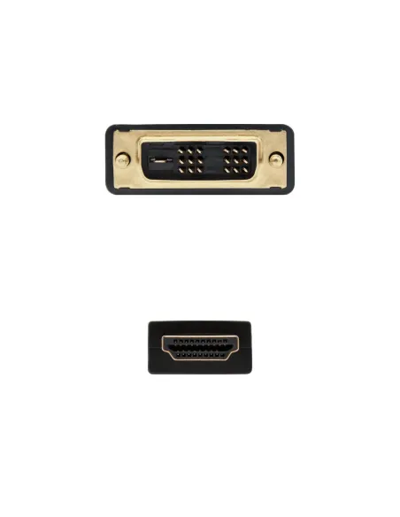 Nanocable HDMI - DVI, 3m HDMI tipo A (Estándar) Negro
