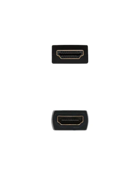 Nanocable Cable HDMI 2.0 Prolongador A M-A H, Negro, 1 m