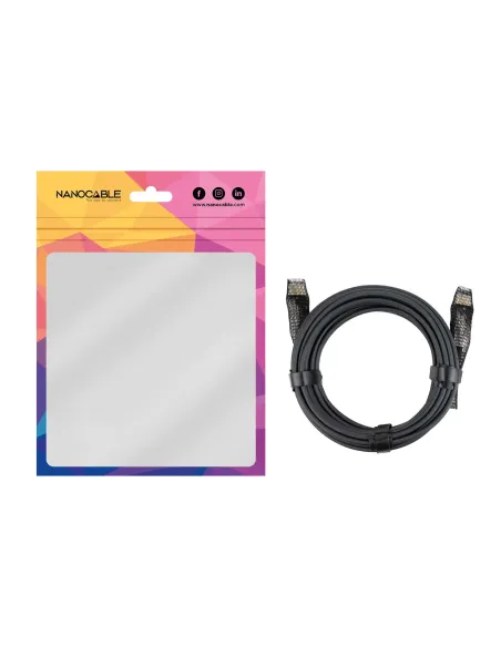 Nanocable Cable HDMI V2.1 AOC 8K@60Hz 4K@120Hz 48Gbps A M-A M, Negro, 15 m