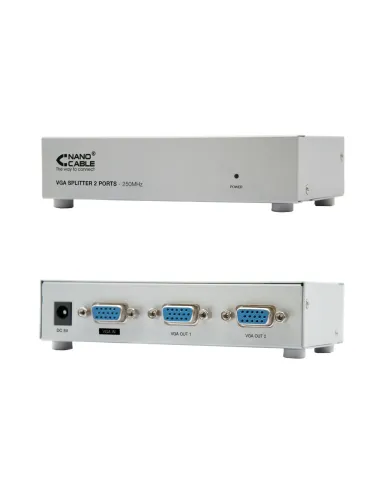 Nanocable VGA DUPLICADOR PARA 2 MONITORES CON ALIM.