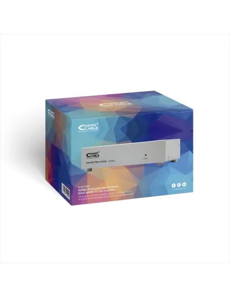 Nanocable VGA DUPLICADOR PARA 2 MONITORES CON ALIM.
