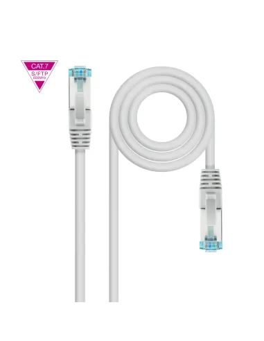 Nanocable Cable de Red Cat.7 600MHZ LSZH SFTP PIMF AWG26, Gris, 7 m
