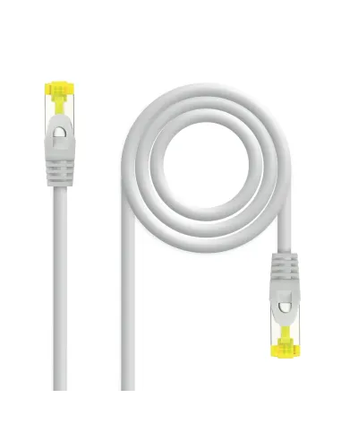Nanocable Cable Red Latiguillo RJ45 LSZH CAT.6A SFTP AWG26, Gris, 25 cm