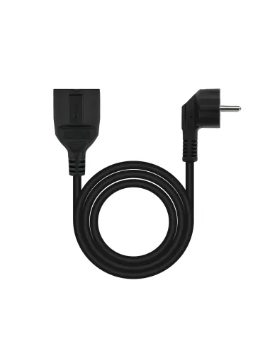 Nanocable Cable de Alimentación Alargador, Negro, 10 m