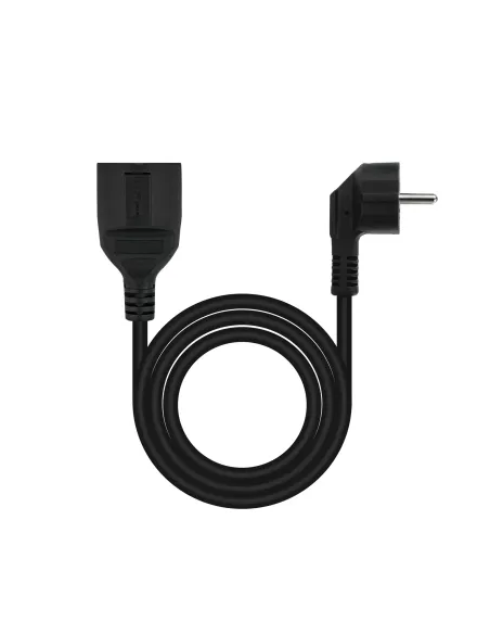 Nanocable Cable de Alimentación Alargador, Negro, 10 m