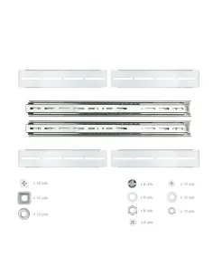 Nanocable Guías laterales telescópicas para Caja Rack de 19" 2