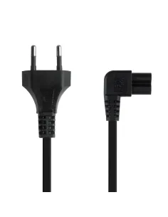 TooQ Cable de Alimentación Acodado CEE7 16 M-C7 H, Negro, 3 m 2