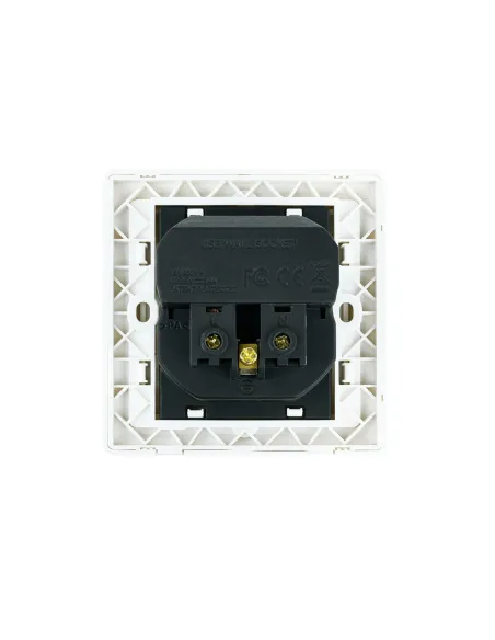 Nanocable Base de enchufe de pared tipo schuko con 2 tomas USB Max. 2.4A, blanca