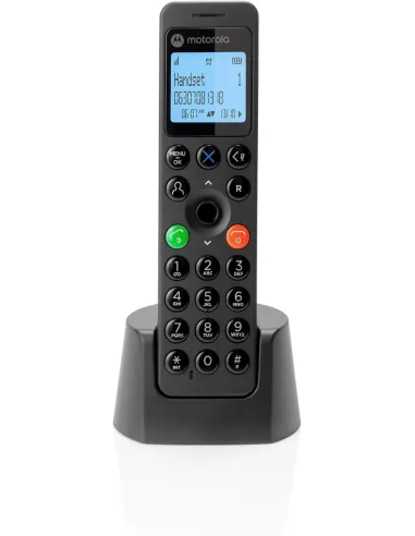 Motorola DOT201 Teléfono DECT Identificador de llamadas Negro