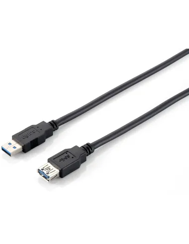 Equip 128399 Cable de extensión USB 3.0, A M a A F, 3,0 m, 5 Gbps, negro
