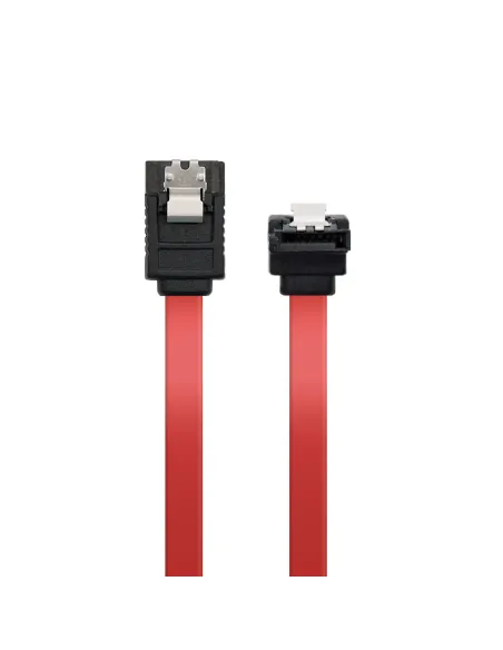 Nanocable CABLE SATA DATOS ACODADO CON ANCLAJES 0.5 M