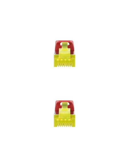 Nanocable Cable de red latiguillo RJ45 LSZH Cat.6A SFTP AWG26, Rojo, 0.5m