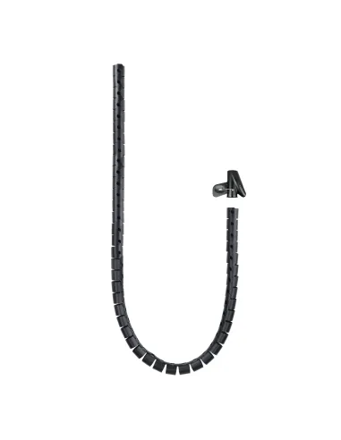 Nanocable Organizador de cables flexible 25 mm 1.0m, negro