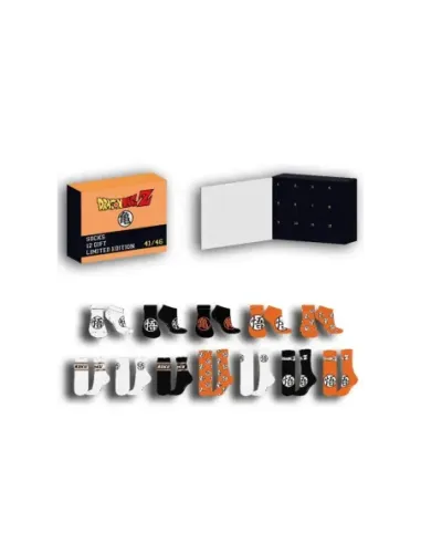 Caja regalo 12 pares calcetines dragon ball talla 41 - 46