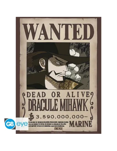 Poster gb eye chibi one piece wanted mihawk wano